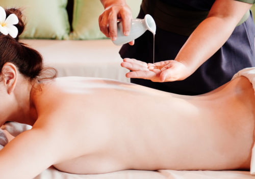 Woman having oil massage - Usefull Fitness Tips|Lauren Fox On Demand